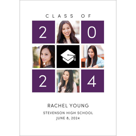 Graduation Block Photo Announcements